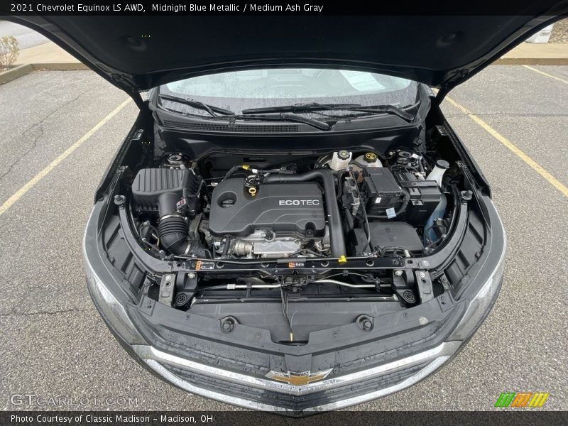 Midnight Blue Metallic / Medium Ash Gray 2021 Chevrolet Equinox LS AWD