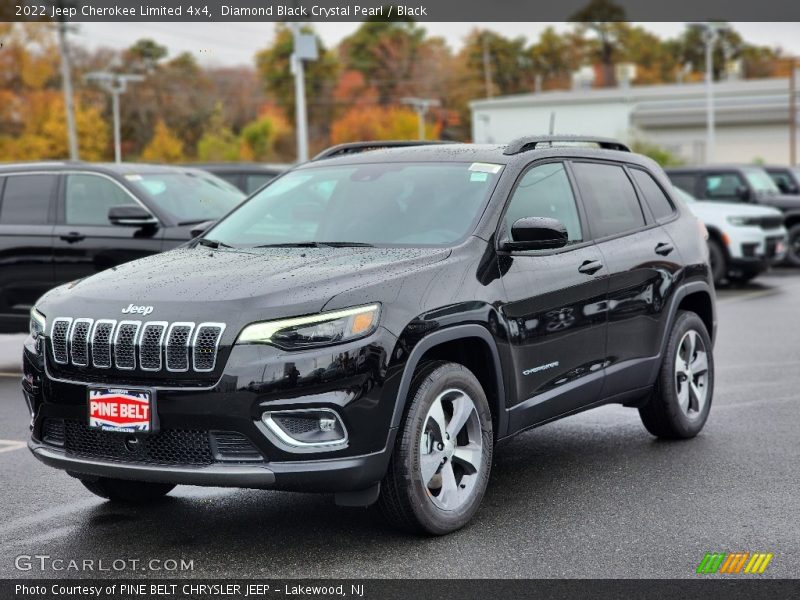 Diamond Black Crystal Pearl / Black 2022 Jeep Cherokee Limited 4x4