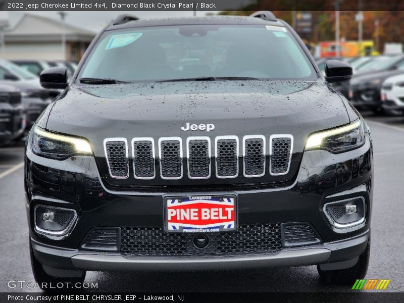Diamond Black Crystal Pearl / Black 2022 Jeep Cherokee Limited 4x4