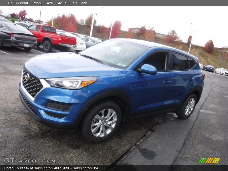 Aqua Blue / Black 2019 Hyundai Tucson SE AWD