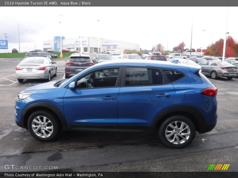Aqua Blue / Black 2019 Hyundai Tucson SE AWD
