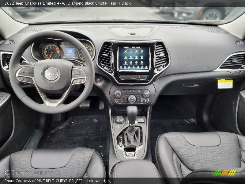 Diamond Black Crystal Pearl / Black 2022 Jeep Cherokee Limited 4x4