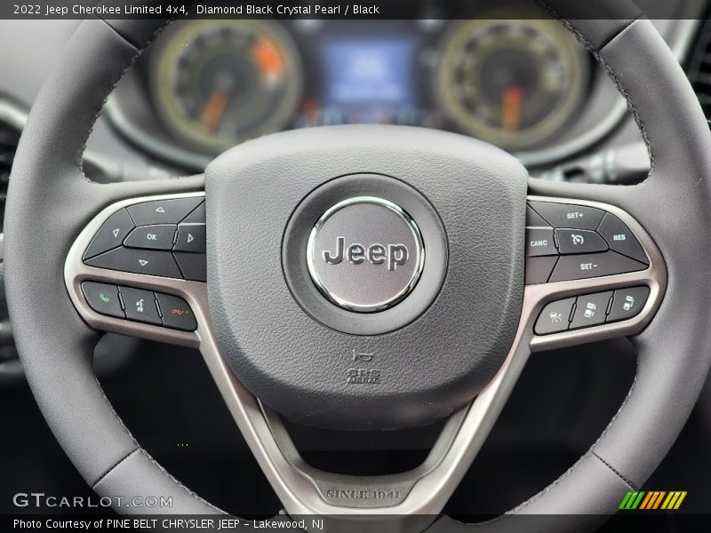 Diamond Black Crystal Pearl / Black 2022 Jeep Cherokee Limited 4x4