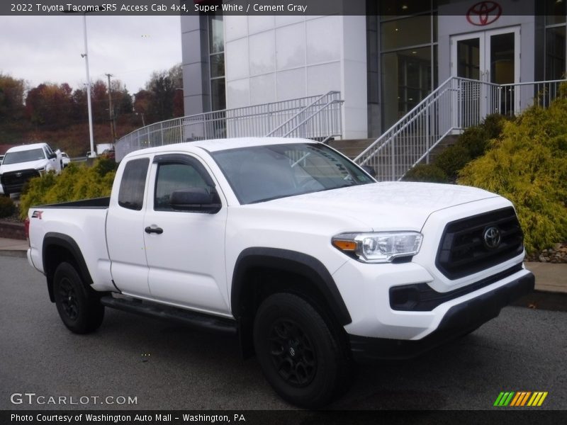 Super White / Cement Gray 2022 Toyota Tacoma SR5 Access Cab 4x4