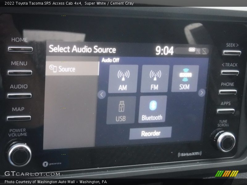 Super White / Cement Gray 2022 Toyota Tacoma SR5 Access Cab 4x4