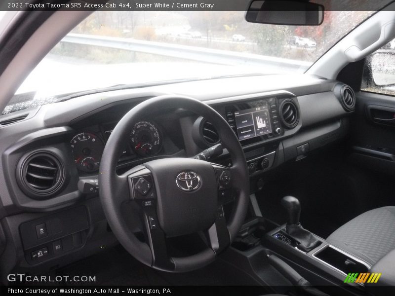 Super White / Cement Gray 2022 Toyota Tacoma SR5 Access Cab 4x4