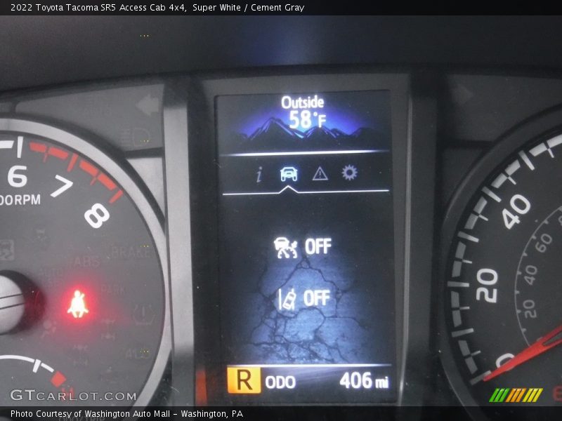 Super White / Cement Gray 2022 Toyota Tacoma SR5 Access Cab 4x4