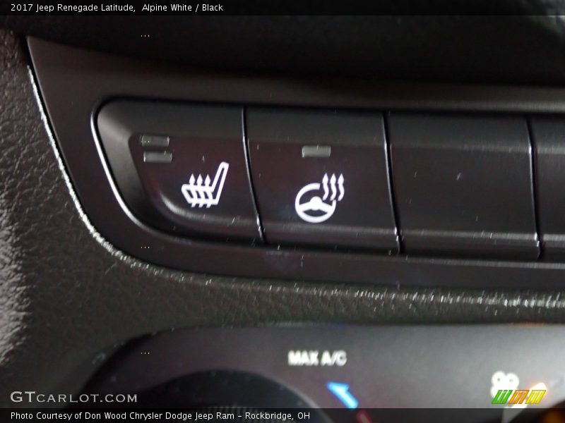 Alpine White / Black 2017 Jeep Renegade Latitude