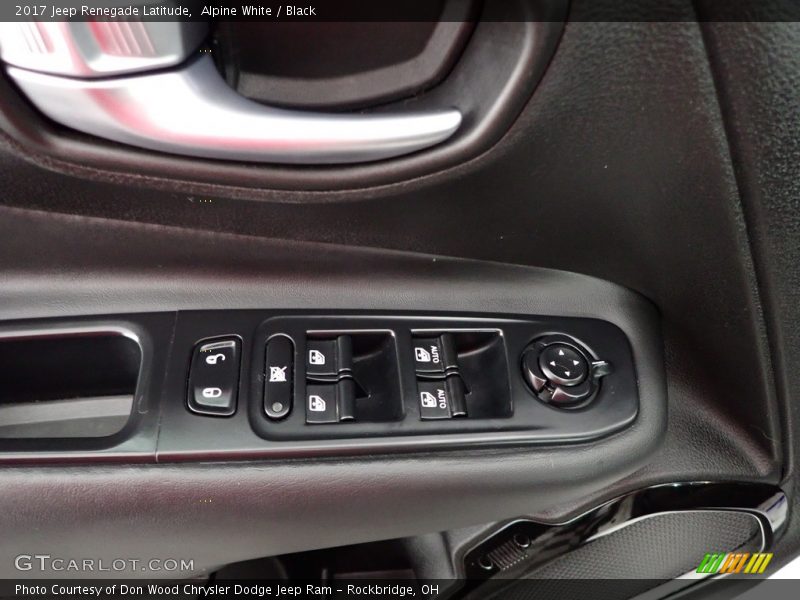 Alpine White / Black 2017 Jeep Renegade Latitude