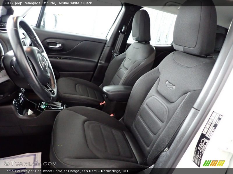 Alpine White / Black 2017 Jeep Renegade Latitude