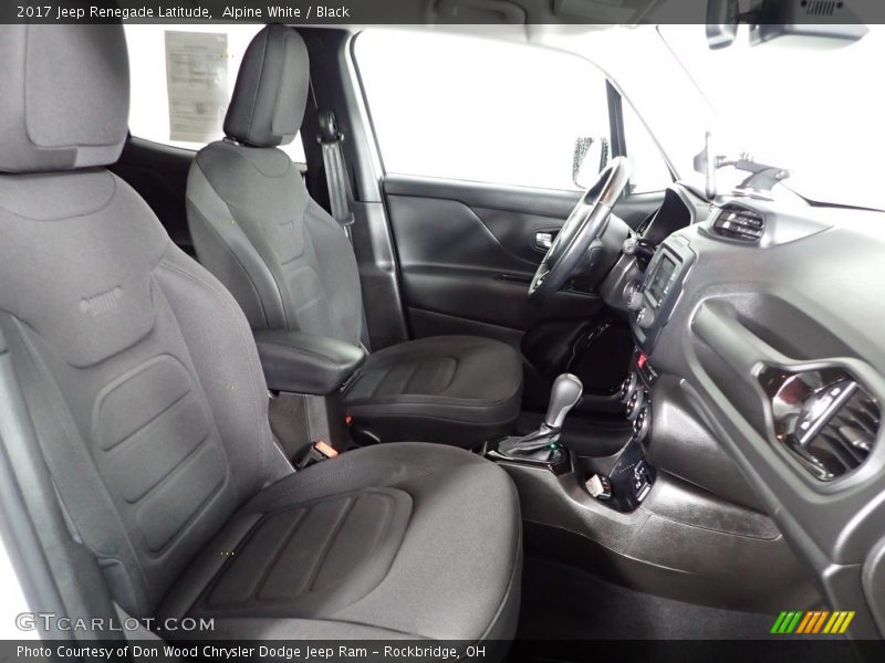 Alpine White / Black 2017 Jeep Renegade Latitude