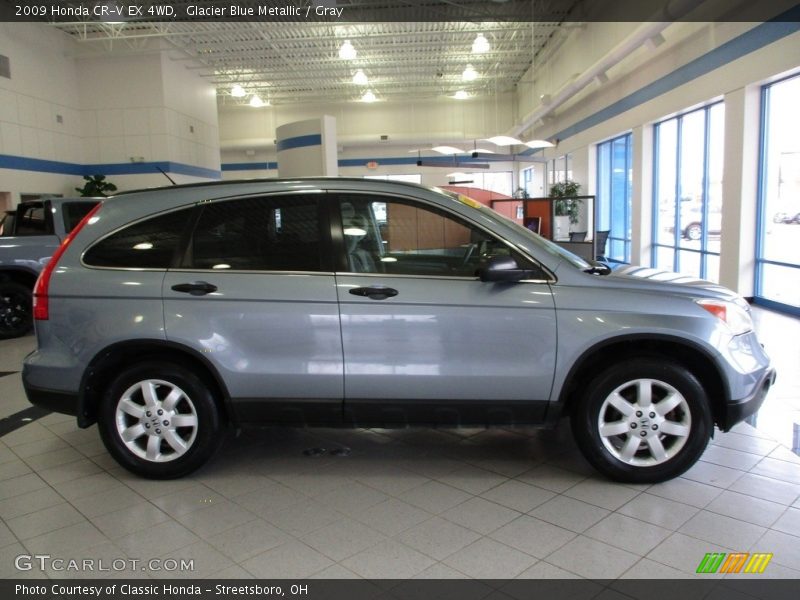 Glacier Blue Metallic / Gray 2009 Honda CR-V EX 4WD