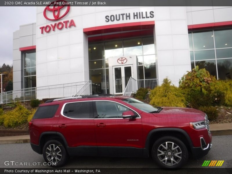 Red Quartz Tintcoat / Jet Black 2020 GMC Acadia SLE AWD