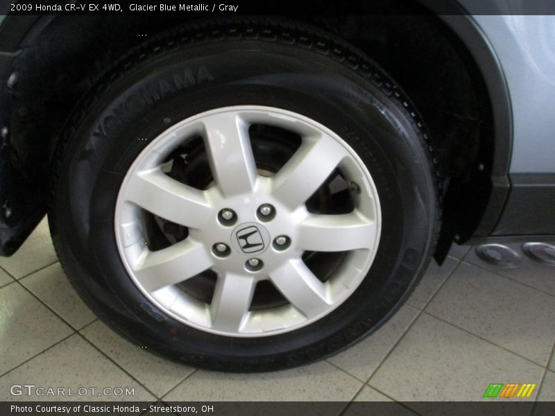 Glacier Blue Metallic / Gray 2009 Honda CR-V EX 4WD