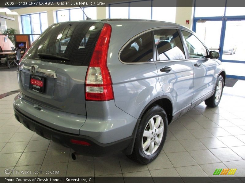 Glacier Blue Metallic / Gray 2009 Honda CR-V EX 4WD