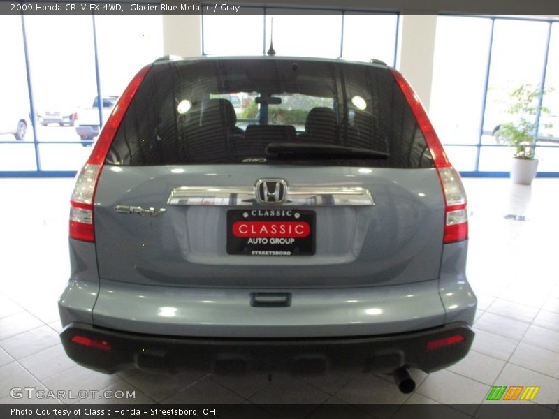 Glacier Blue Metallic / Gray 2009 Honda CR-V EX 4WD
