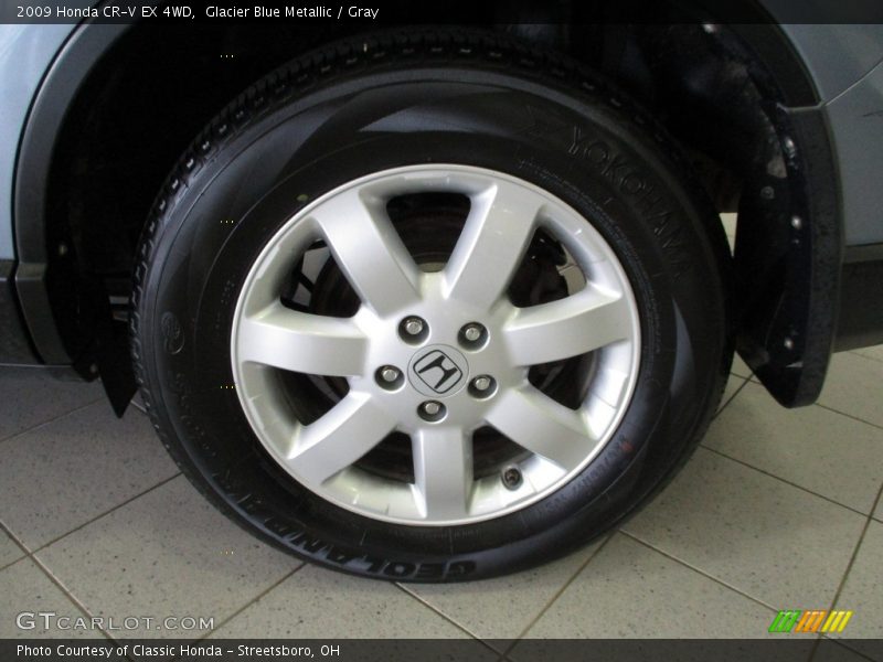 Glacier Blue Metallic / Gray 2009 Honda CR-V EX 4WD