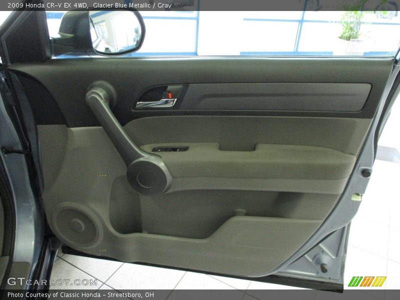 Glacier Blue Metallic / Gray 2009 Honda CR-V EX 4WD