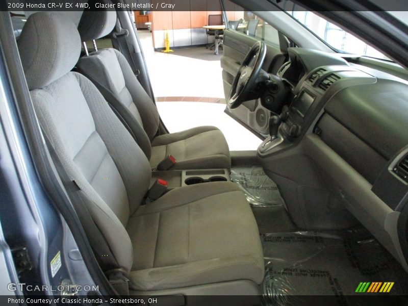 Glacier Blue Metallic / Gray 2009 Honda CR-V EX 4WD