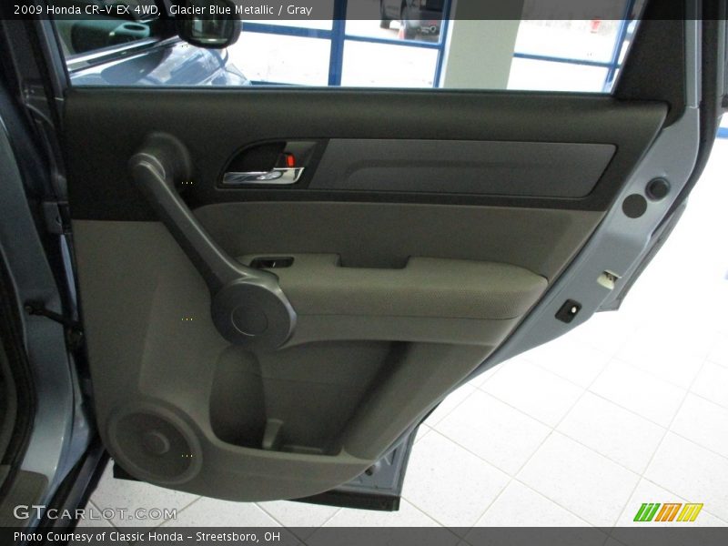 Glacier Blue Metallic / Gray 2009 Honda CR-V EX 4WD