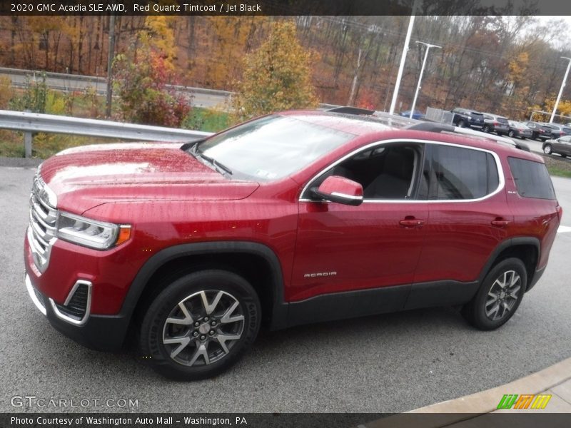 Red Quartz Tintcoat / Jet Black 2020 GMC Acadia SLE AWD