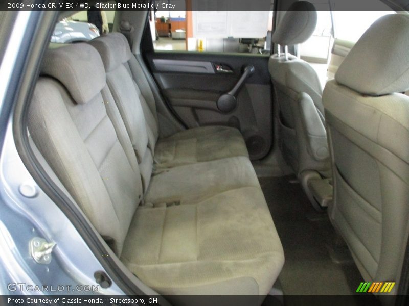 Glacier Blue Metallic / Gray 2009 Honda CR-V EX 4WD