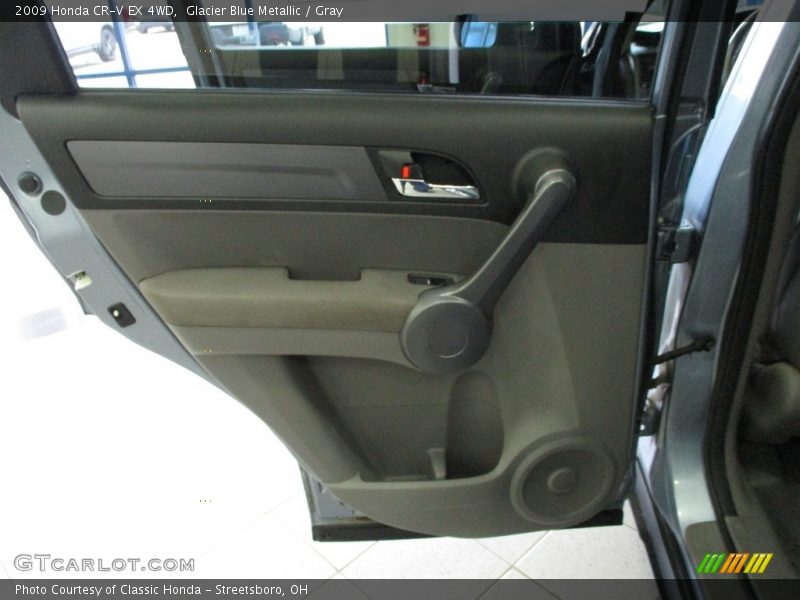 Glacier Blue Metallic / Gray 2009 Honda CR-V EX 4WD