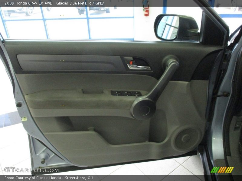 Glacier Blue Metallic / Gray 2009 Honda CR-V EX 4WD