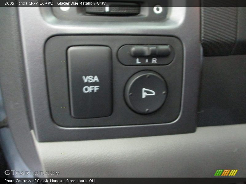 Glacier Blue Metallic / Gray 2009 Honda CR-V EX 4WD