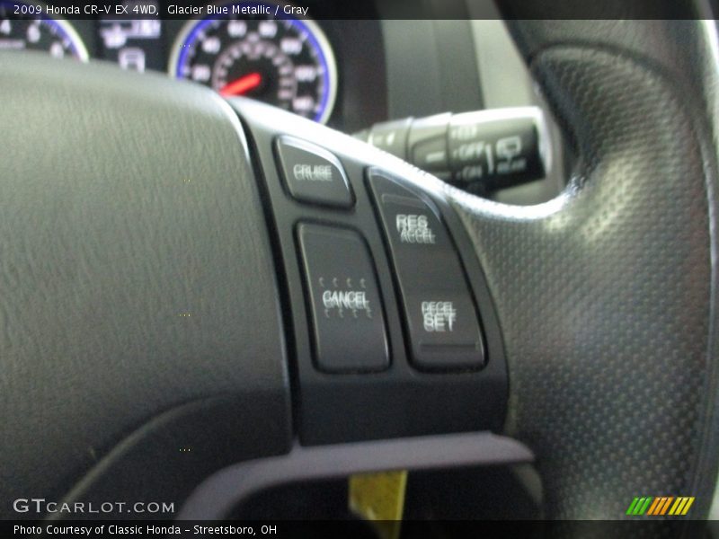 Glacier Blue Metallic / Gray 2009 Honda CR-V EX 4WD
