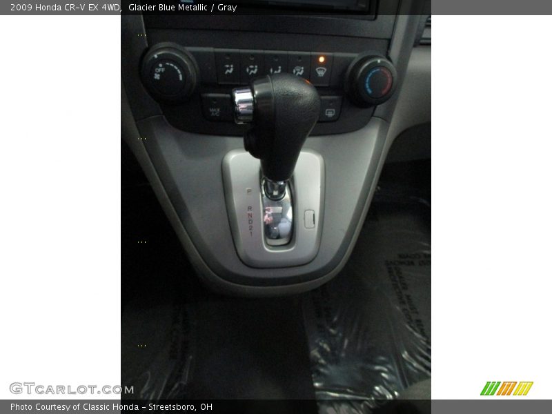 Glacier Blue Metallic / Gray 2009 Honda CR-V EX 4WD