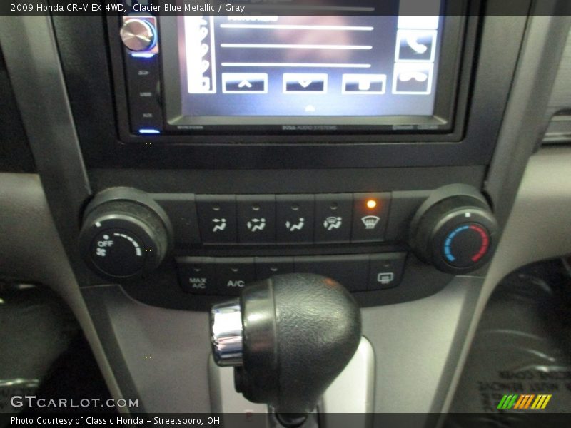 Glacier Blue Metallic / Gray 2009 Honda CR-V EX 4WD