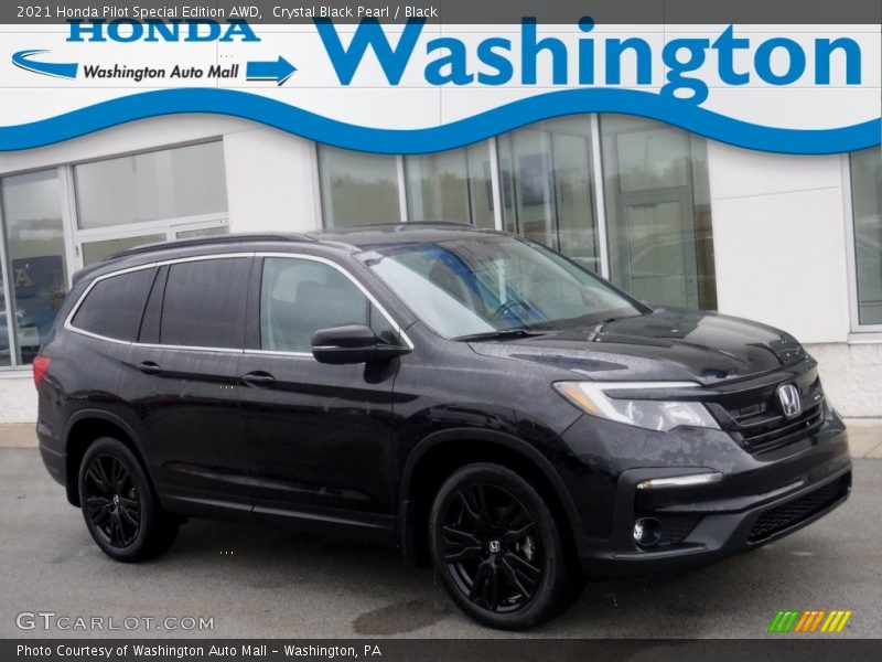 Crystal Black Pearl / Black 2021 Honda Pilot Special Edition AWD