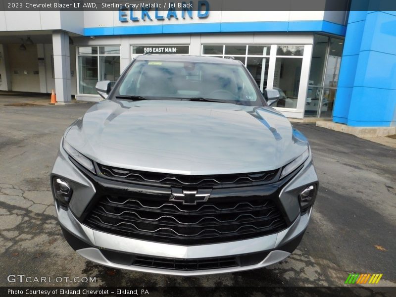 Sterling Gray Metallic / Jet Black 2023 Chevrolet Blazer LT AWD