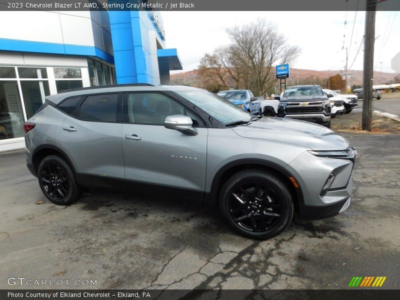 Sterling Gray Metallic / Jet Black 2023 Chevrolet Blazer LT AWD