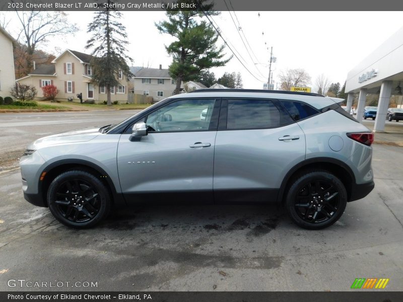 Sterling Gray Metallic / Jet Black 2023 Chevrolet Blazer LT AWD