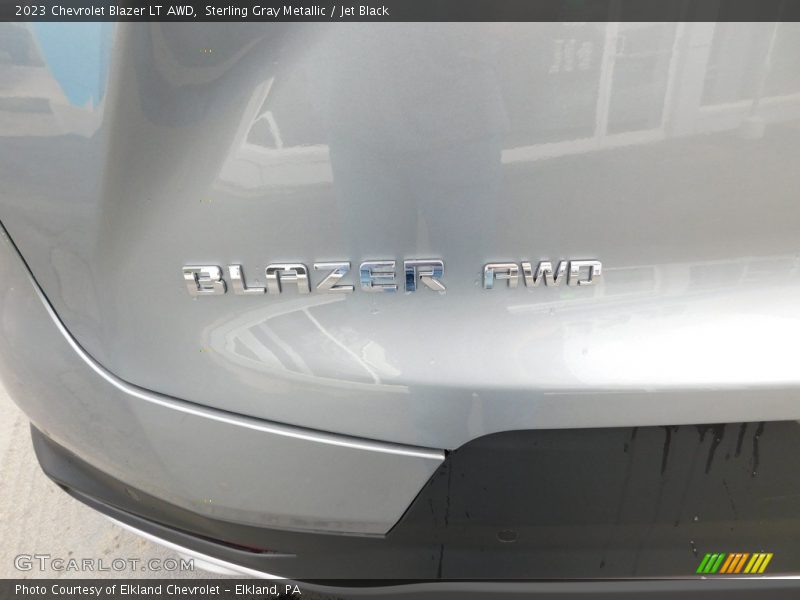 Sterling Gray Metallic / Jet Black 2023 Chevrolet Blazer LT AWD