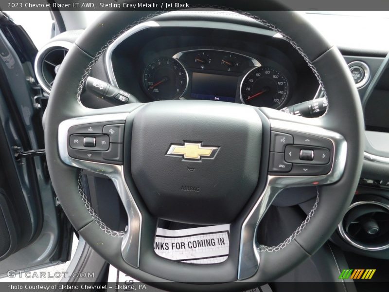 Sterling Gray Metallic / Jet Black 2023 Chevrolet Blazer LT AWD