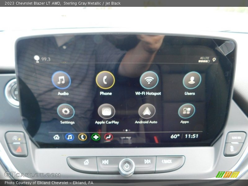Sterling Gray Metallic / Jet Black 2023 Chevrolet Blazer LT AWD