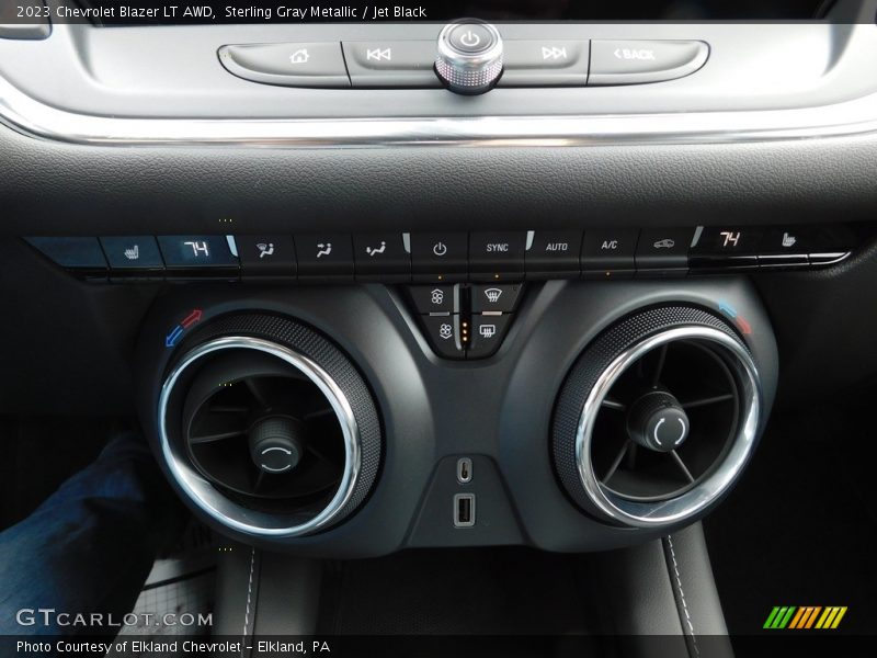 Sterling Gray Metallic / Jet Black 2023 Chevrolet Blazer LT AWD