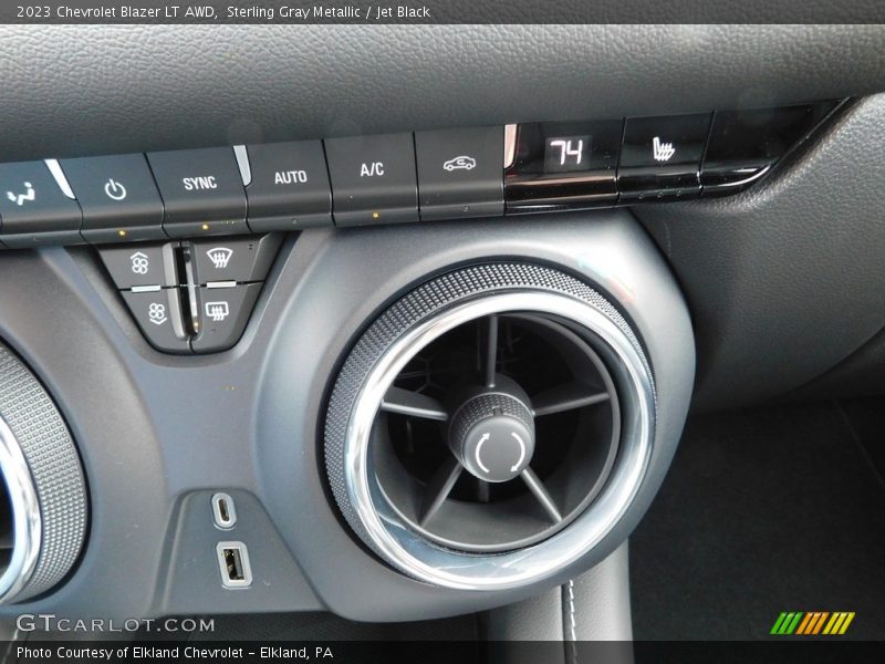 Sterling Gray Metallic / Jet Black 2023 Chevrolet Blazer LT AWD