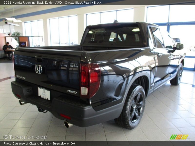 Crystal Black Pearl / Black 2021 Honda Ridgeline Black Edition AWD