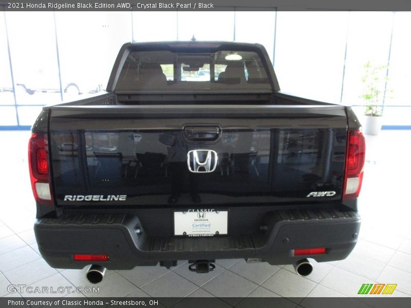 Crystal Black Pearl / Black 2021 Honda Ridgeline Black Edition AWD