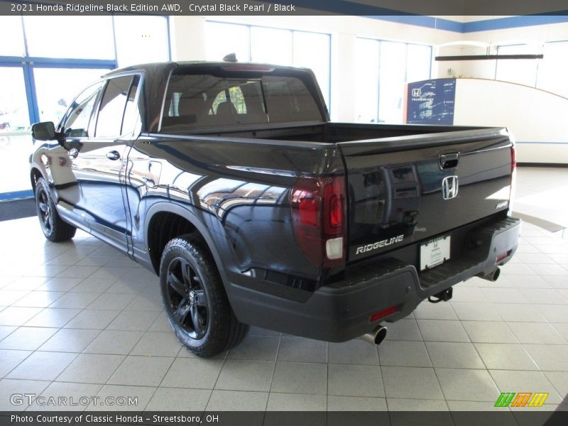 Crystal Black Pearl / Black 2021 Honda Ridgeline Black Edition AWD