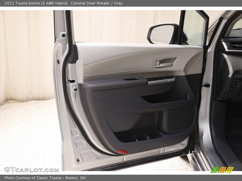 Celestial Silver Metallic / Gray 2021 Toyota Sienna LE AWD Hybrid