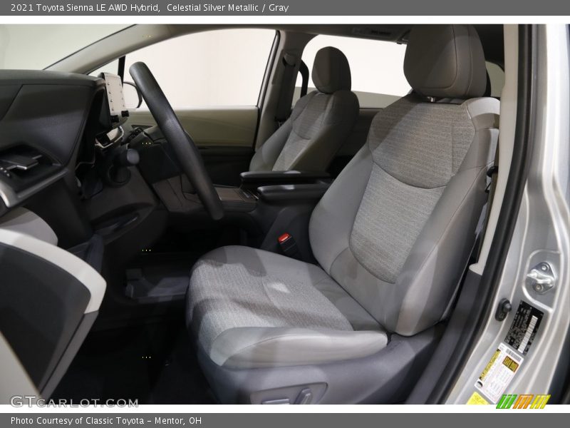 Celestial Silver Metallic / Gray 2021 Toyota Sienna LE AWD Hybrid