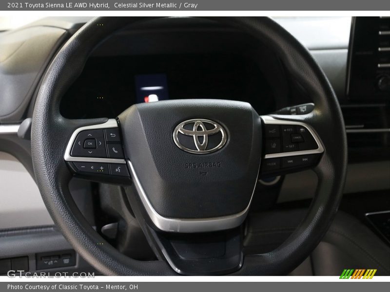 Celestial Silver Metallic / Gray 2021 Toyota Sienna LE AWD Hybrid