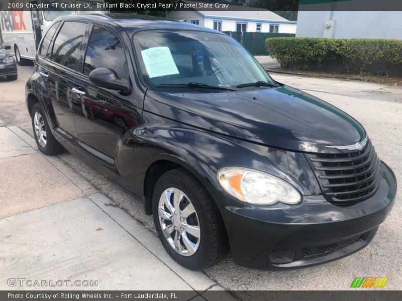 Brilliant Black Crystal Pearl / Pastel Slate Gray 2009 Chrysler PT Cruiser LX