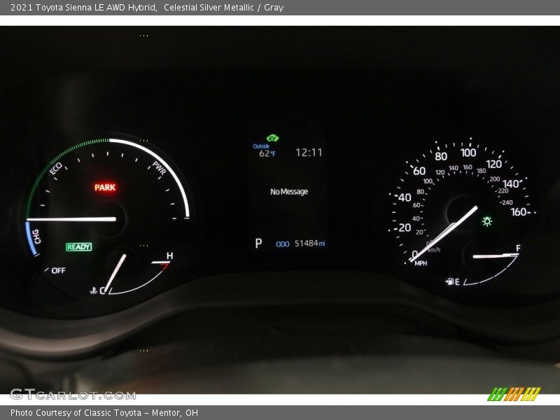 Celestial Silver Metallic / Gray 2021 Toyota Sienna LE AWD Hybrid