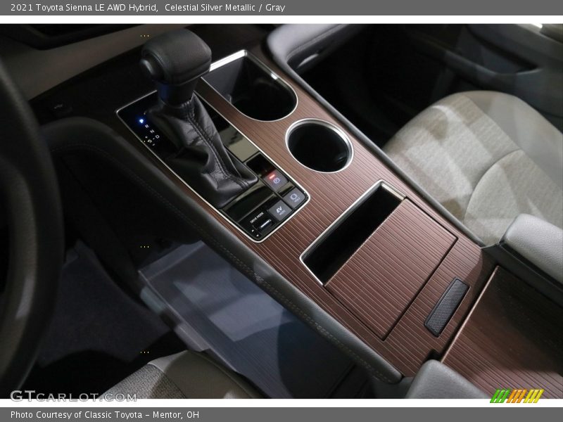 Celestial Silver Metallic / Gray 2021 Toyota Sienna LE AWD Hybrid